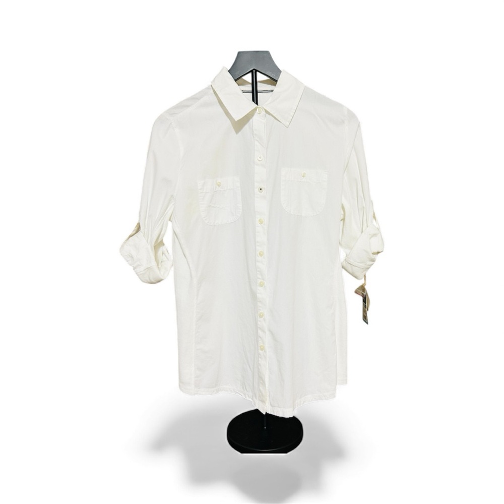 Converse Women's One - Star Long Sleeve Button Down Shirt (L) - Picture 6 of 15